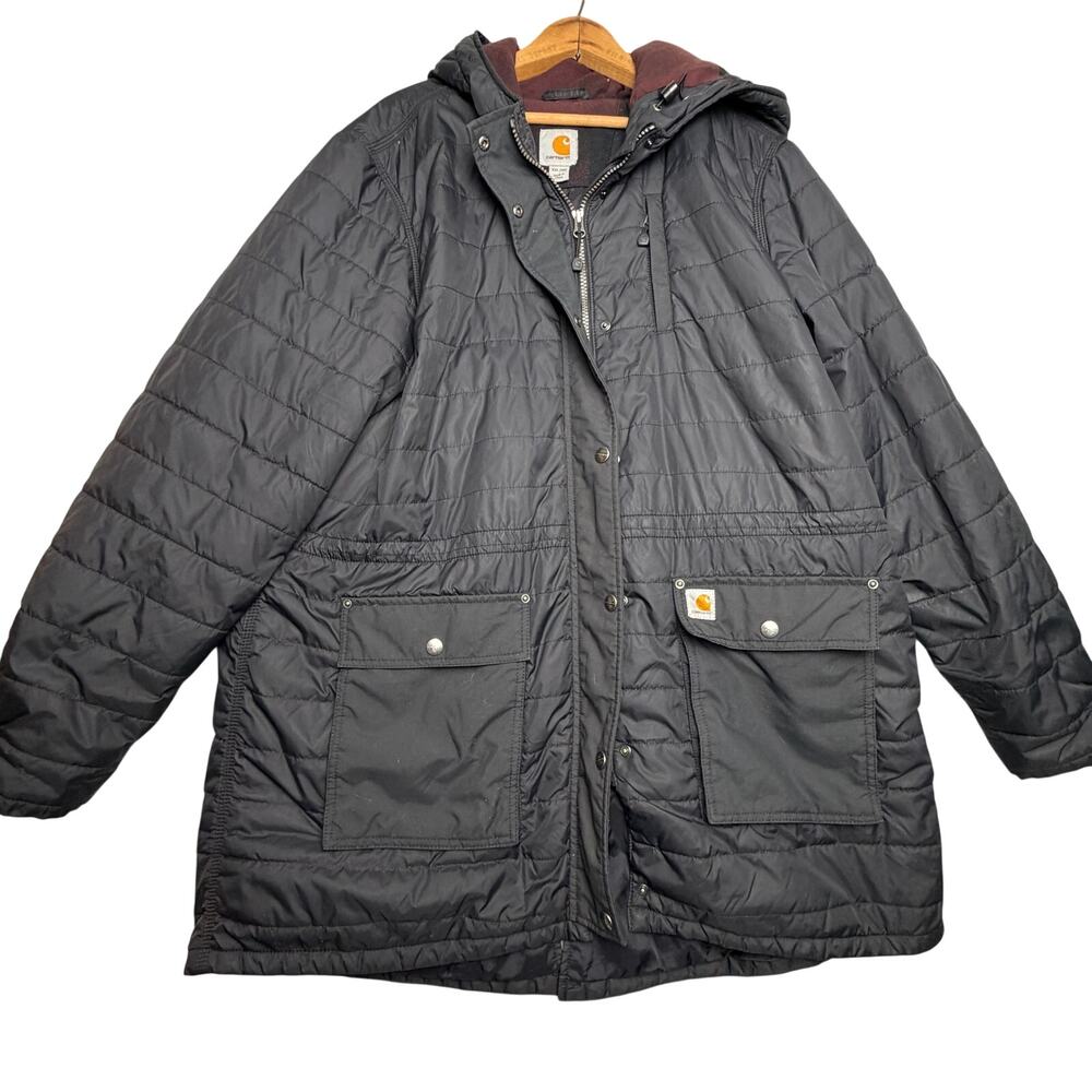 Carhartt‎ Amoret Coat Womens XXL 20 Quilted Hooded Jacket Rain Defender